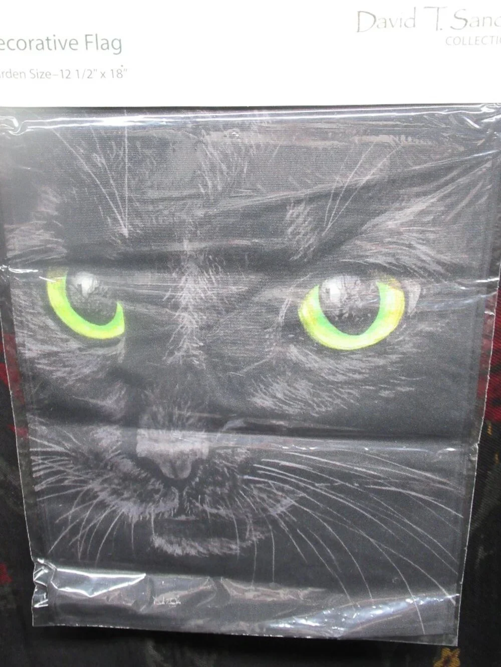Black Cat Halloween Garden Flag